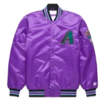 Classic Arizona Diamondbacks Purple Satin Jacket