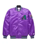 Classic Arizona Diamondbacks Purple Satin Jacket