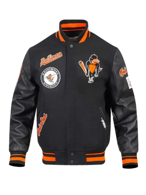 Baltimore Orioles Classic Rib Retro Varsity Jacket