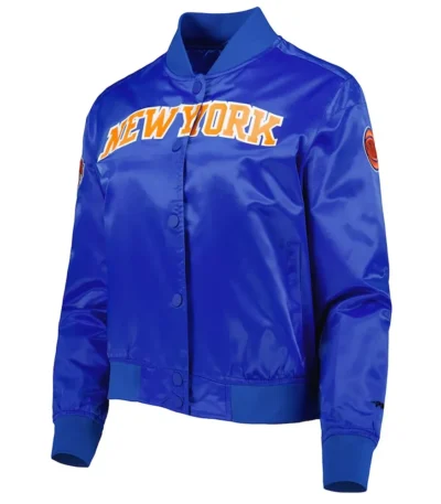 Classics NY Knicks Royal Satin Jacket