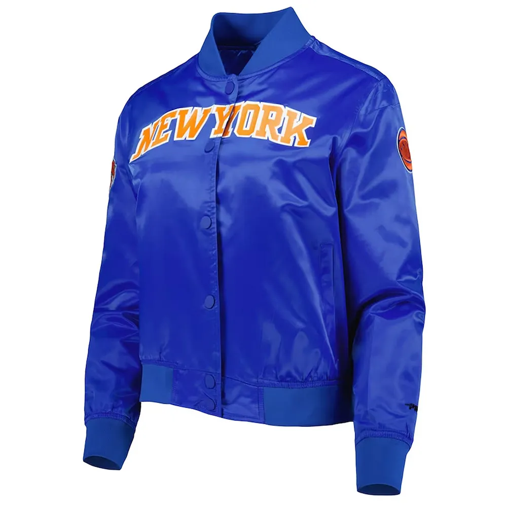 Classics NY Knicks Royal Satin Jacket Classics NY Knicks Royal Satin Jacket