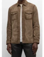 Derek Baldwin Beyond the Gates Brown Suede Shacket