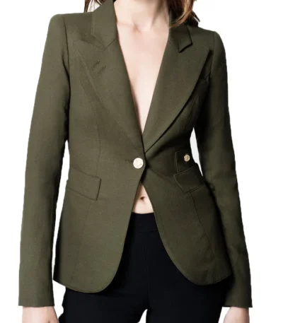 Dinah Drake Arrow TV Series Green Blazer