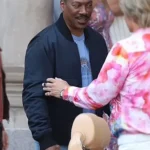Eddie Murphy Beverly Hills Cop Varsity Black Bomber Jacket