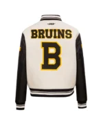 Retro Classic Rib Boston Bruins Varsity Jacket