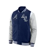 Elements Elite Atlanta Braves Navy Jacket