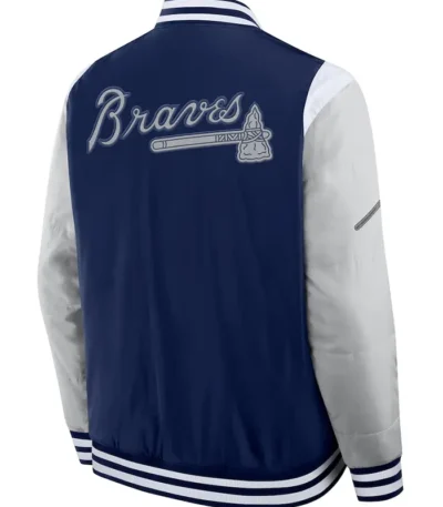Elements Elite Atlanta Braves Navy Jacket