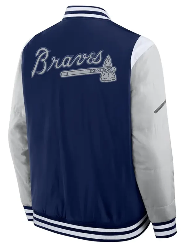 Elements Elite Atlanta Braves Navy Jacket