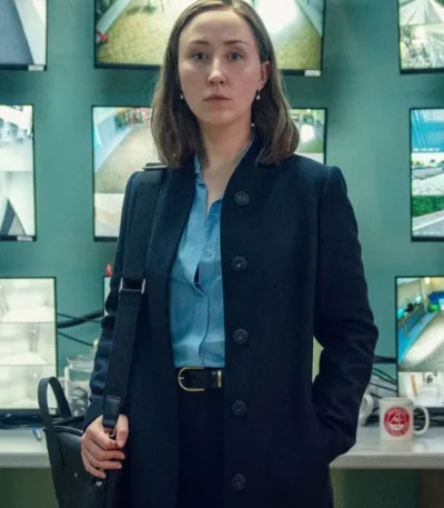 Erin Doherty Adolescence S01 Black Coat