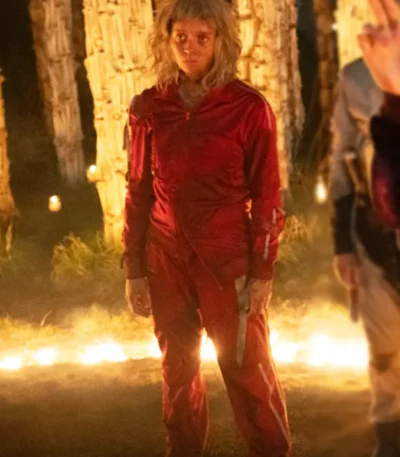 Erin Kellyman 28 Years Later The Bone Temple Red Tracksuit