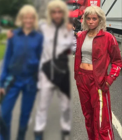 Erin Kellyman 28 Years Later The Bone Temple Red Tracksuit