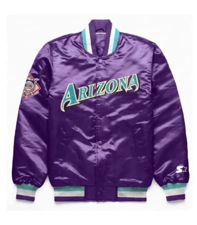 Exclusive Arizona Diamondbacks Purple Satin Jacket