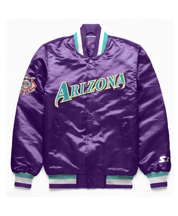 Exclusive Arizona Diamondbacks Purple Satin Jacket Exclusive Arizona Diamondbacks Purple Satin Jacket