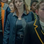 Faye Marsay Adolescence S01 Blue Cotton Jacket
