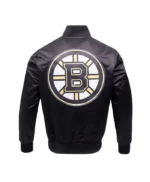 Boston Bruins Glam Black Satin Jacket