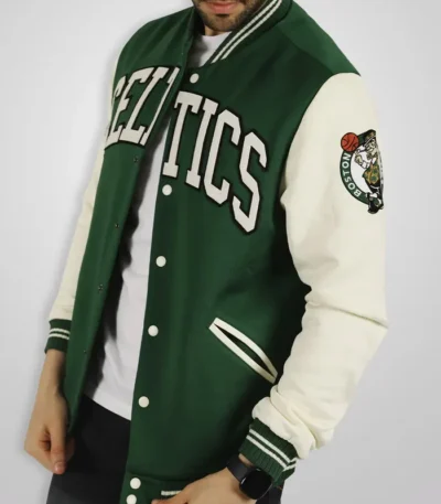 Green Boston Celtics Letterman Jacket