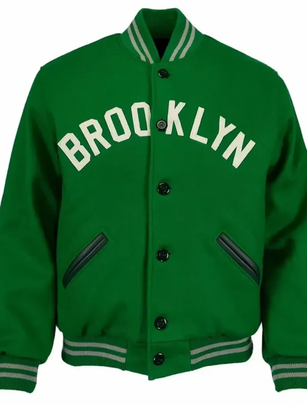 Green Brooklyn Nets Varsity Wool Jacket