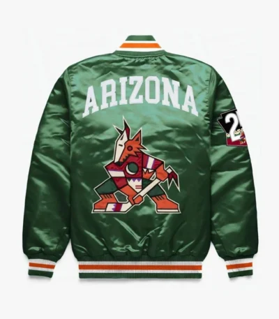 Arizona Coyotes Exclusive Satin Green Jacket