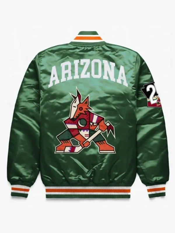 Arizona Coyotes Exclusive Satin Green Jacket