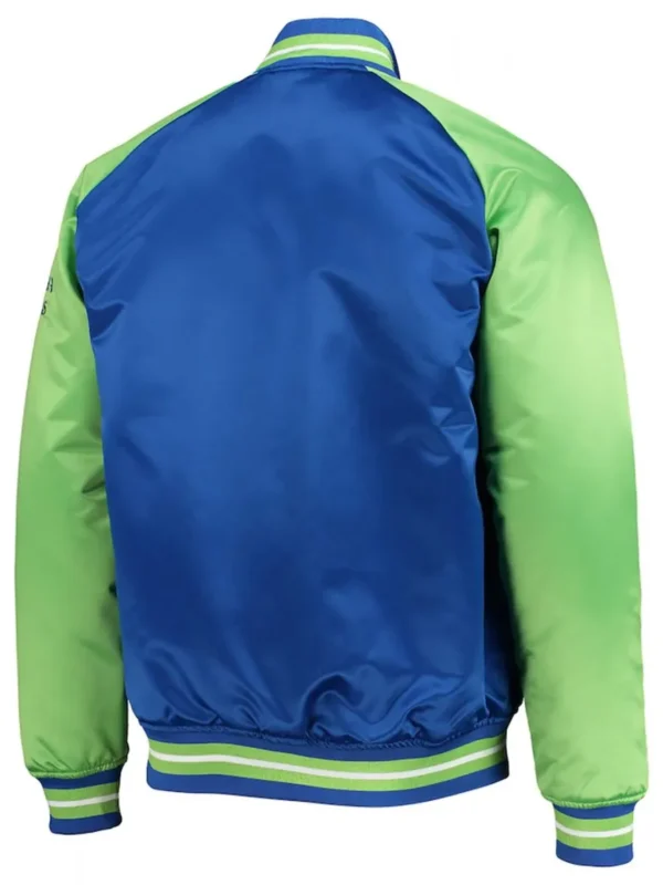 Hardwood Classics Reload 3.0 Atlanta Hawks Royal Blue/Green Jacket
