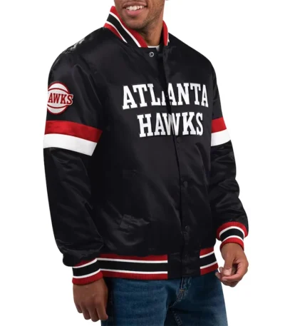 Home Game Atlanta Hawks Black Jacket