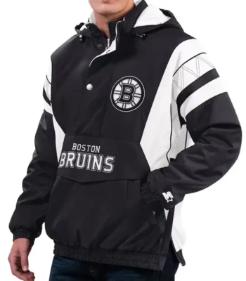 Home Team Boston Bruins Half-Zip Hoodie Jacket