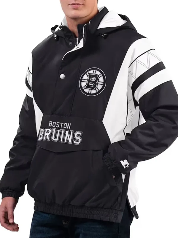 Home Team Boston Bruins Half-Zip Hoodie Jacket