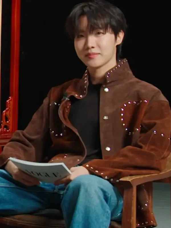 J Hope Brown Suede Leather Jacket