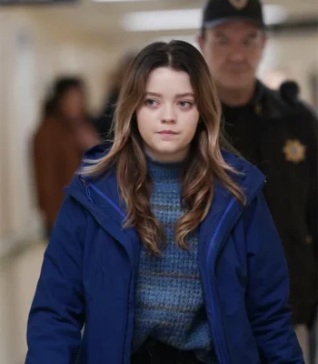 Jade Pettyjohn Big Sky Grace Blue Cotton Jacket