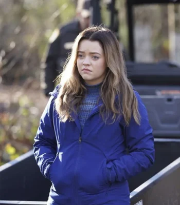 Jade Pettyjohn Big Sky Grace Blue Cotton Jacket