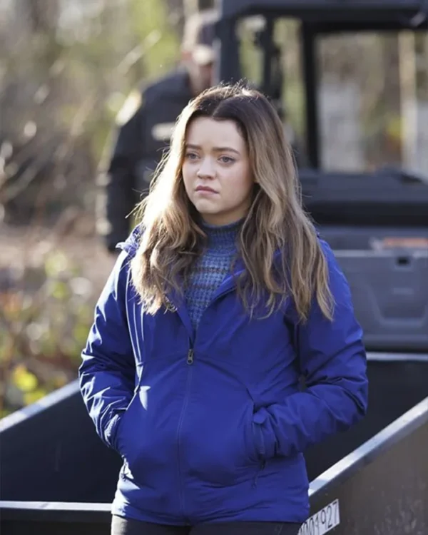 Jade Pettyjohn Big Sky Grace Blue Cotton Jacket