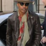 Jamie Foxx Back in Action Brown Leather Jacket