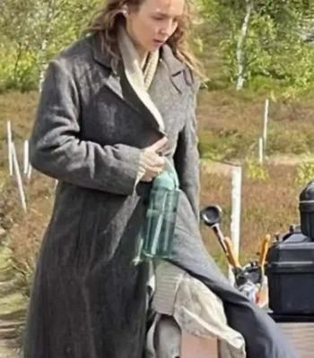 Jodie Comer 28 Years Later Grey Coat