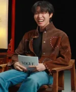 J Hope Brown Suede Leather Jacket