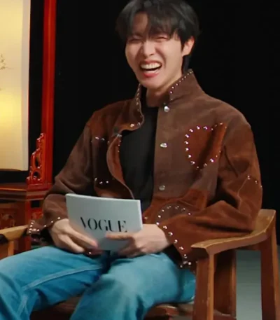 J Hope Brown Suede Leather Jacket