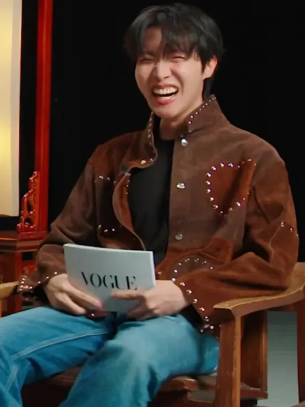 J Hope Brown Suede Leather Jacket