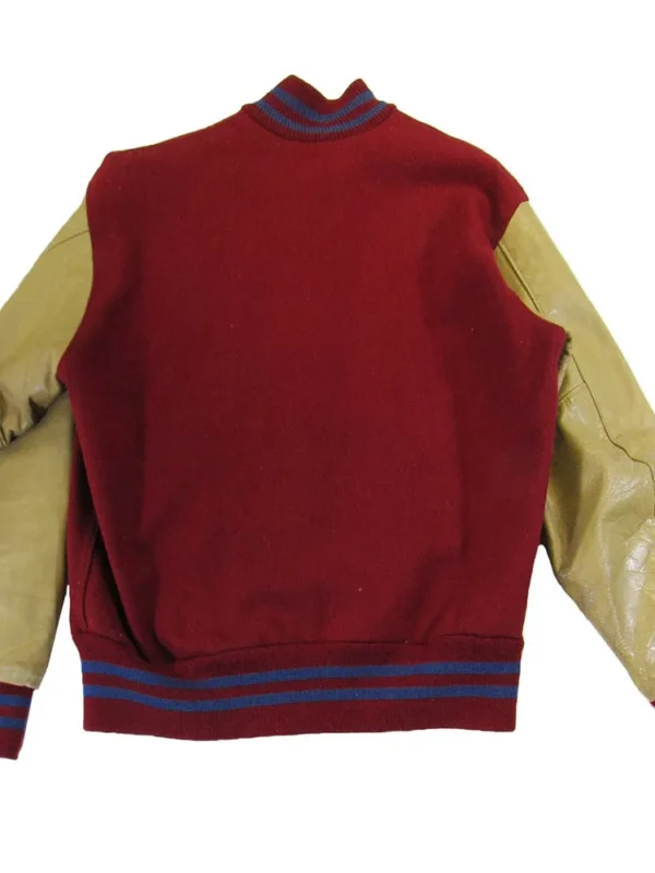 Kansas Jayhawks Red Letterman Jacket
