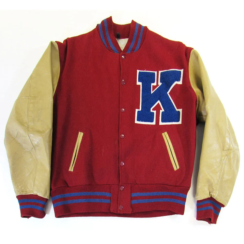 Kansas Jayhawks Red Letterman Jacket Kansas Jayhawks Red Letterman Jacket