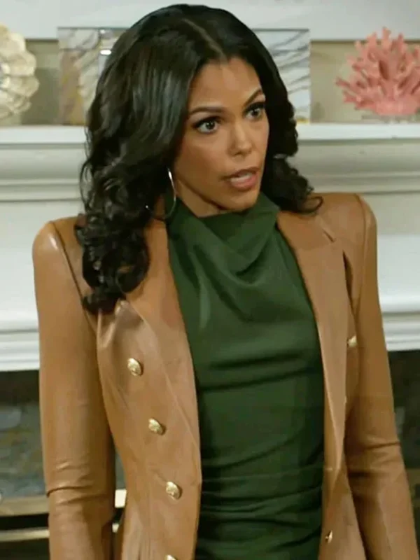 Karla Mosley Beyond the Gates S01 Leather Blazer