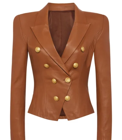 Karla Mosley Beyond the Gates S01 Leather Blazer