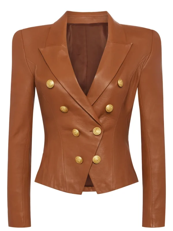 Karla Mosley Beyond the Gates S01 Leather Blazer
