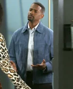 Keith D. Robinson Beyond the Gates S01 Blue Suede Jacket