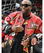 Killer Mike Atlanta Hawks Red Leather Jacket