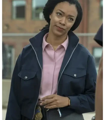Lena Silver Boston Blue S01 Bomber Jacket