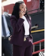 Lena Silver Boston Blue Purple Suit