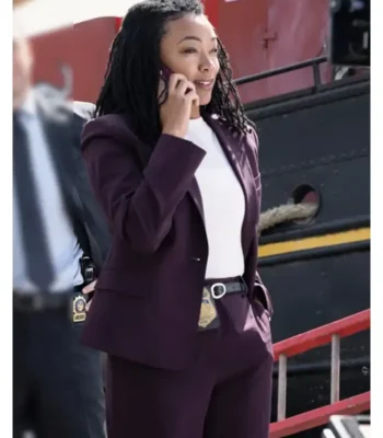 Lena Silver Boston Blue Purple Suit