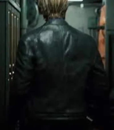 Resident Evil Infinite Darkness Leon Leather Jacket
