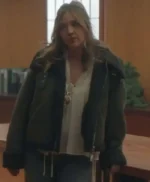 Lia Irvine All Her Fault Shearling Leather Jacket