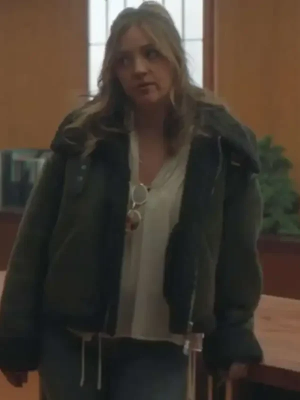 Lia Irvine All Her Fault Shearling Leather Jacket