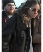 Lia Irvine All Her Fault Shearling Leather Jacket